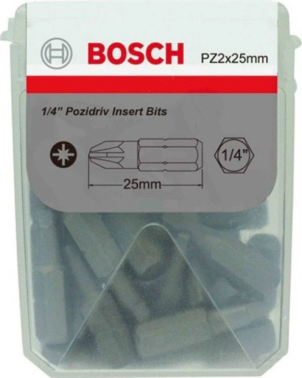 Bosch - PZ2*25 mm 25'li TicTac Kutu