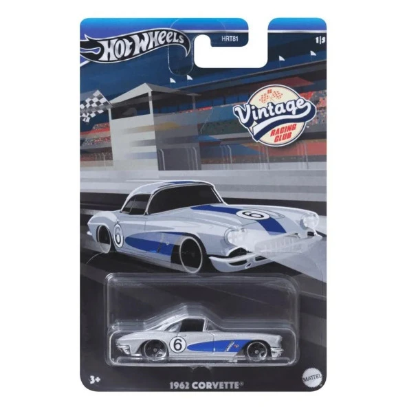 Hot Wheels VİNTAGE Arabalar Özel Seri 1962 CORVETTE HRV06 - HRT81 - 5