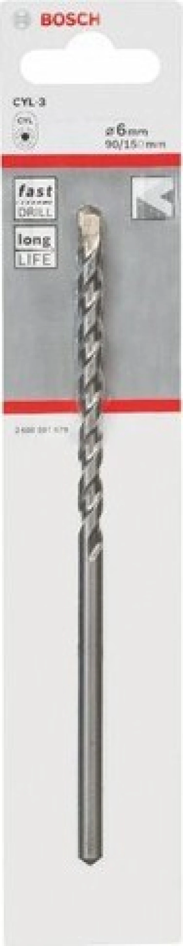 Bosch  - Beton Matkap Ucu Cyl-3 - 6 X 90 X 150 Mm, D 5,5 Mm
