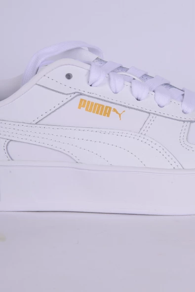 Puma 389390-01 Carina Street Deri Ortopedik Taban Kadın Günlük Beyaz Spor Ayakkabı - 2