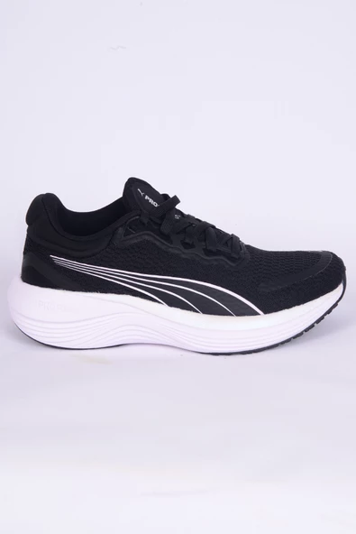 Puma 378776-13 Scend Pro Fileli Yüksek Taban Rahat Ortopedik Taban Esnek Hafif Siyah-Beyaz Günlük Unisex Spor Ayakkabı ürün görseli 1
