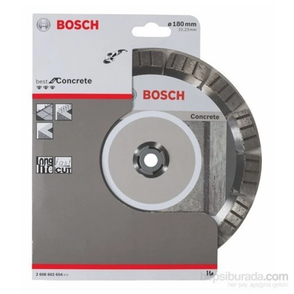 Bosch  - Best Serisi Beton İçin Elmas Kesme Diski - 180 X 22,23 X 2,4 X 12 Mm