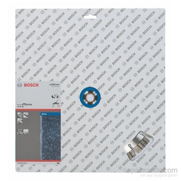 Bosch  - Best Serisi Taş İçin Elmas Kesme Diski - 350 X 20,00+25,40 X 3,2 X 15 Mm