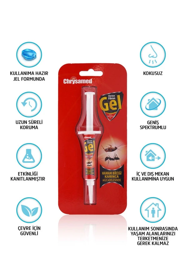 Fibron Gel 5 Gr. Böcek İlacı Hamam Böceği ve Karınca Mücadelesinde Etkili - 4