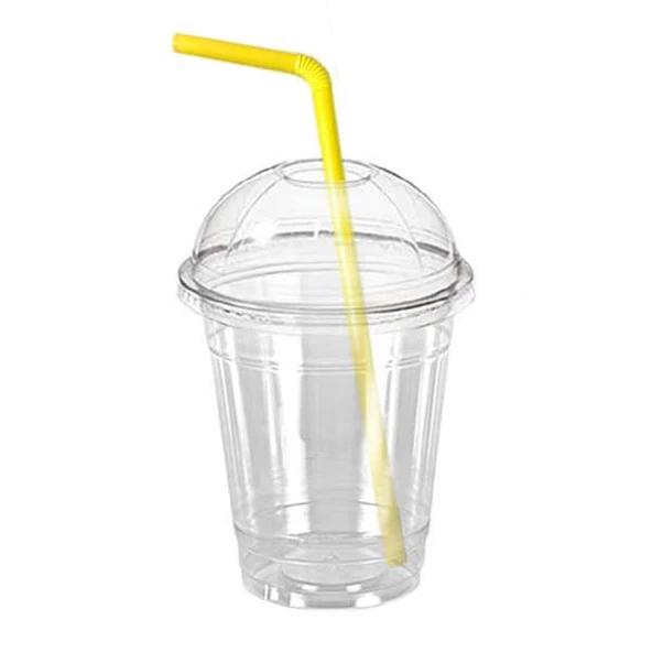 Slush  Buzlaş Milkshake Bardak  Pipet  Kapak 100′ lü Set