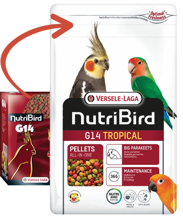 Versele Laga Nutribird G14 Tropical Paraket Pelet Yem 1kg