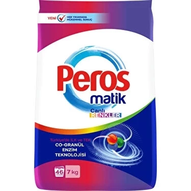 Peros Matik Canlı Renkler 7 Kg