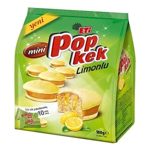 Eti Pop Kek Mini Limon Soslu 180 Gr