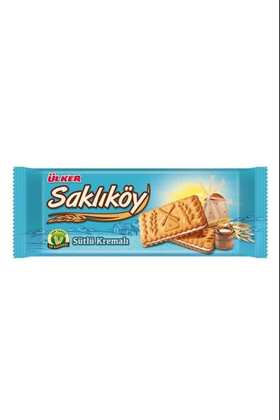 Ülker Saklıköy Sütlü Kremalı Bisküvi 113g