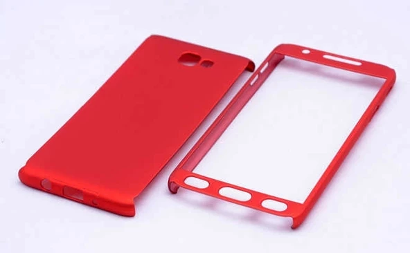 Samsung Uyumlu J7 Prime Kılıf 360 3 Parçalı Rubber Kapak - Resim 5