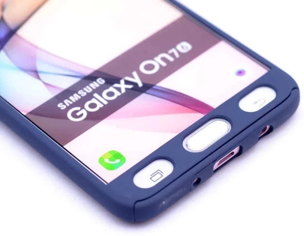 Samsung Uyumlu J7 Prime Kılıf 360 3 Parçalı Rubber Kapak - Resim 2