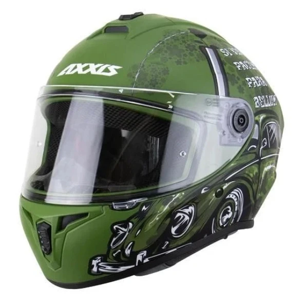 Axxıs Draken S Iron Peace C6 Motosiklet Kask XL (Siyah Vizör Hediyeli)