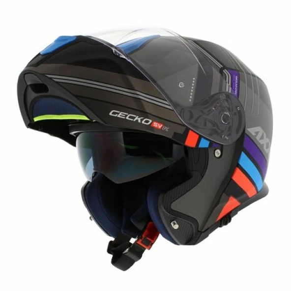 Axxıs Gecko Sv Epıc B1 Çene Açılır Motosiklet Kask Mat Siyah M