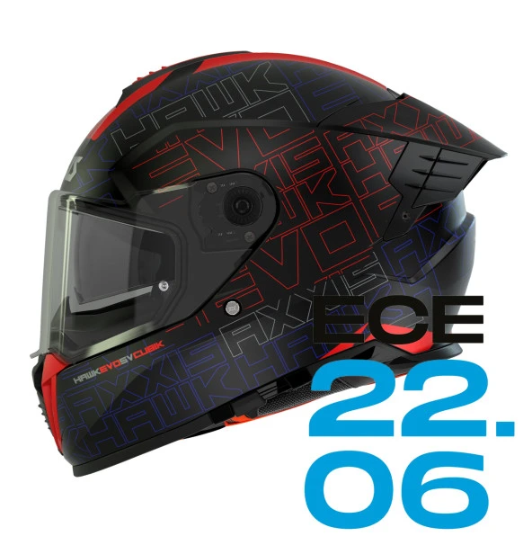 Axxıs Hawk Sv Evo Cubık C4 Motosiklet Kask Mat Fluo Turuncu L