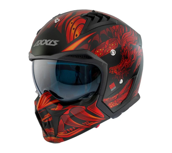 Axxıs Hunter Sv Onı B5 Motosiklet Kask L (Siyah Vizör Hediyeli)