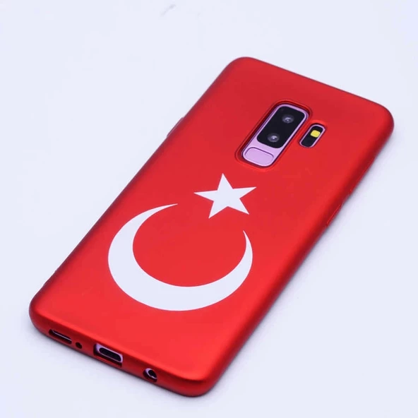 Samsung Uyumlu S9 Plus Kılıf Bayrak Silikon