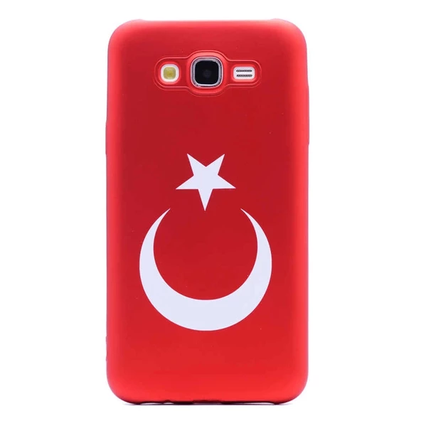 Samsung Uyumlu J2 Kılıf Bayrak Silikon