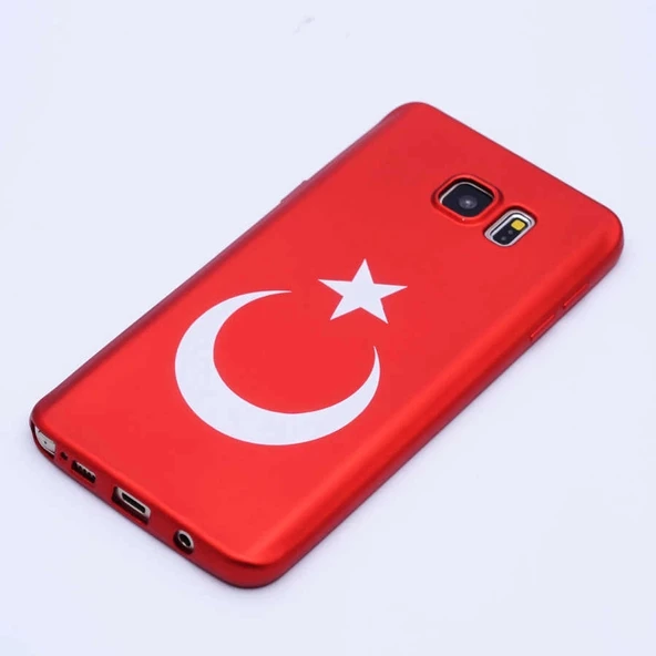 Samsung Uyumlu Note 5 Kılıf Bayrak Silikon