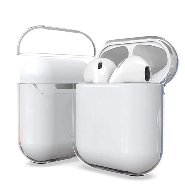 Airpods Kılıf Şeffaf Sert Kristal Uyumlu Airbag 14 Kılıf