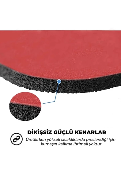 SonicTouch Sarı Lacivert 1907 Kaymaz Gaming Oyuncu Masaüstü Dikişsiz Siyah Klavye Mouse Pad 32x70Cm - 4