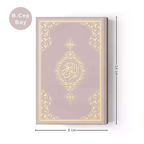 Büyük Cep Boy Kur'an-ı Kerim (Pembe, Mühürlü) ürün görseli 1