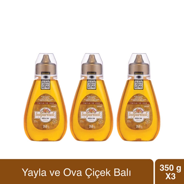 Balparmak Çıtkapak Yayla ve Ova Çiçek Balı 350 g x 3 Adet - 1