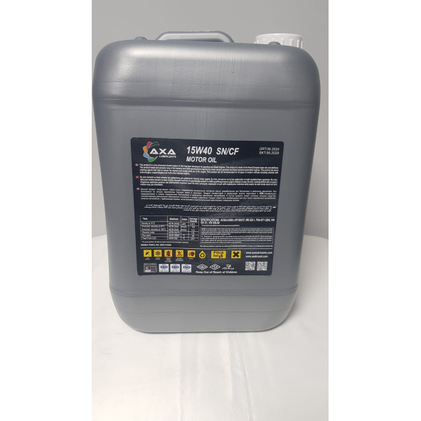 AXA LUBRİCANTS 15W40 10 LT Motor Yağı (ÜRETİM YILI:2024) - 2