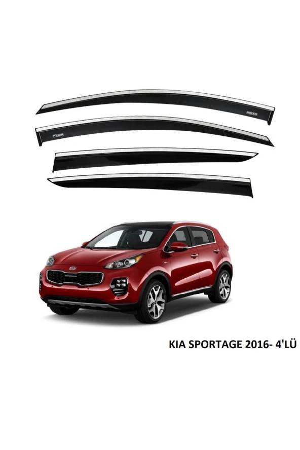 KIA SPORTAGE 2016 SONRASI KROMLU CAM RÜZGARLIĞI