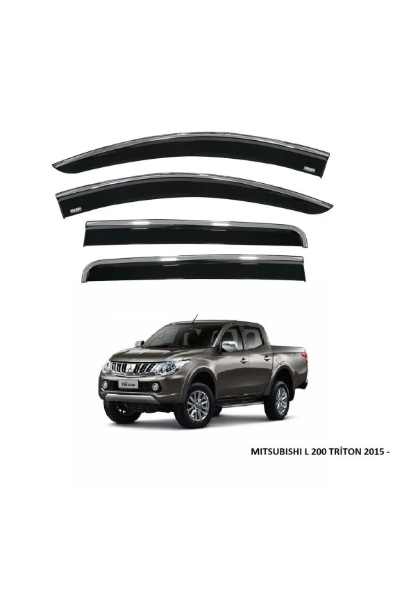 MITSUBISHI L-200 2015 SONRASI Uyumlu KROMLU CAM RÜZGARLIĞI