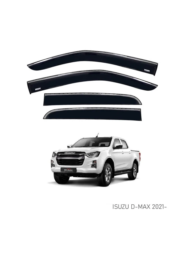 ISUZU D-MAX 2021 SONRASI KROMLU CAM RÜZGARLIĞI