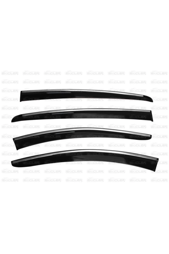 Focus 4 (2018 Sonrası ) Uyumlu Kromlu Cam Rüzgarlığı