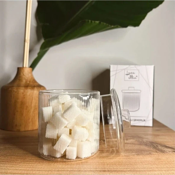 Luca Mia Kapaklı Cam Şekerlik 4 Adet 20.0034 - 5