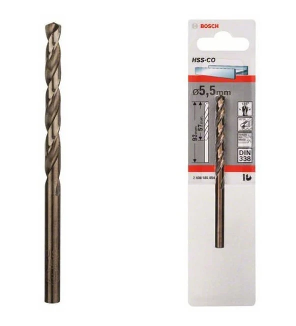 Bosch HSS-Co Metal Matkap Ucu 5,5*93 mm 1'li ürün görseli