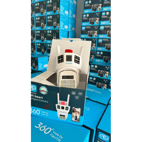 Çift Lensli O-kam Pro Uygulamalı 6mp PTZ ip Wifi Güvenlik Kamerası - 3