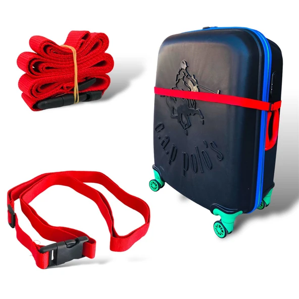 Premium Kırmızı Rengi Valiz Kemeri 1 adet 2,5 cm