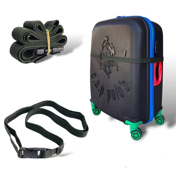 Premium Haki Yeşil Renk Valiz Kemeri 1 adet 2,5 cm