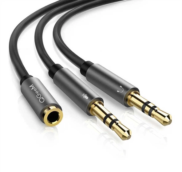 Qgeem QG-AU06 3.5mm Akıllı Saat Kordonu Çoğaltıcı Audio Kablo