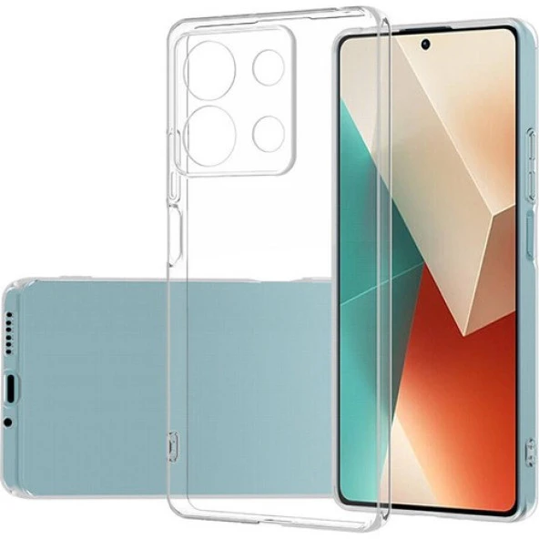 Xiaomi Redmi Note 13 Kamera Korumalı Şeffaf Yumuşak Süper Silikon ürün görseli 1