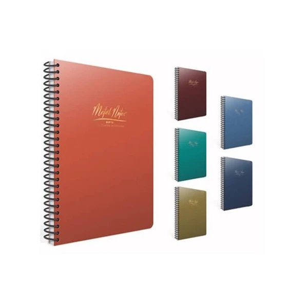 Gıpta Metal Notes Spiralli PP Kapak Defter A4 80 yp  Kareli - 3