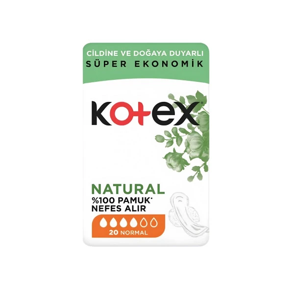 Kotex Natural Ultra Quadro Normal 20'Li Ped