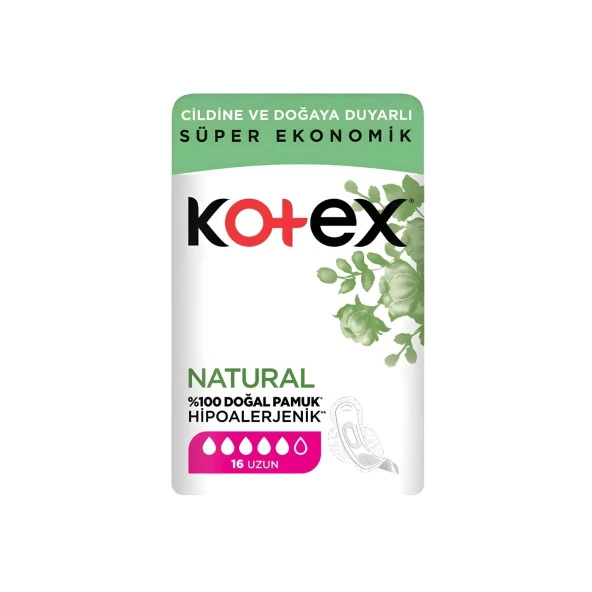 Kotex Natural Ultra Quadro Uzun 16'Lı Ped