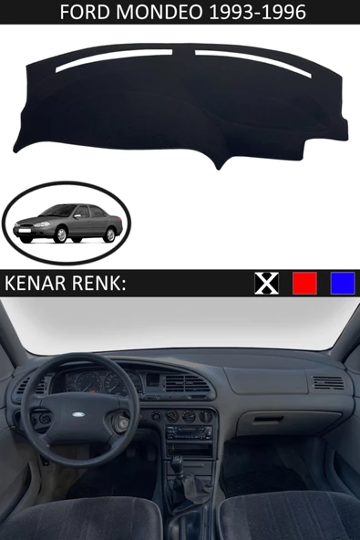 GUERRINO Torpido Koruma Halısı Siyah Kenar Renk Siyah Ford Mondeo 1993-1996 ile Uyumlu