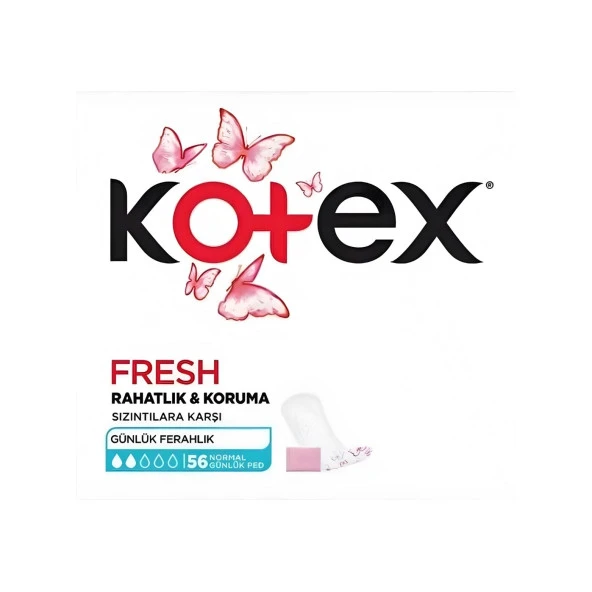 Kotex Normal Günlük 56'Lı Ped Parfümsüz