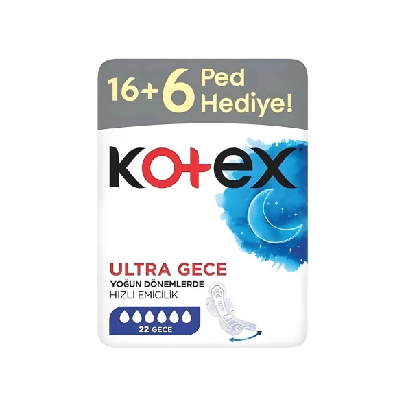 Kotex Ultra Dev Eco Gece 22'Li Ped