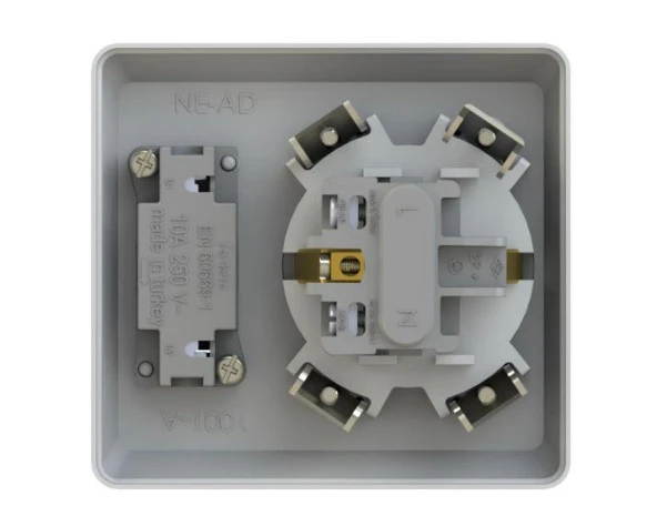 Ne-Ad Anahtarlı Topraklı Priz - 2