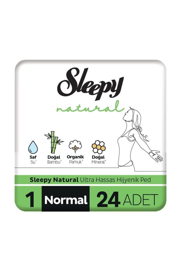 Sleepy Natural Ultra Hassas Normal Hijyenik Ped 24'lü