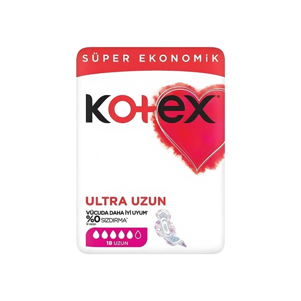 Kotex Ultra Quadro Uzun 18'Li Ped