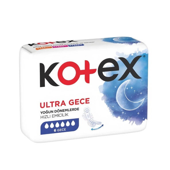 Kotex Ultra Single Gece 6'Lı Ped