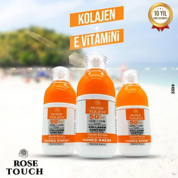 ROSE TOUCH GÜNEŞ KREMİ 100 ML 3 Adet