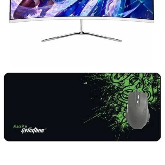 MLN Moda 90x40 Mouse Pad Gaming Oyuncu Gamer Kaymaz Taban Büyük Boy Ofis Tipi Fare Altlığı Goliathus 